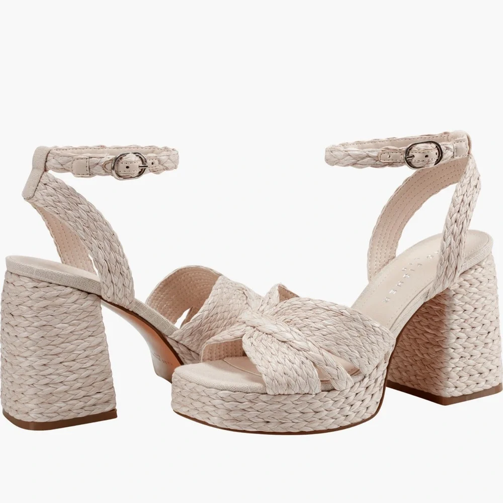 Marc Fisher LTD Platform Ankle Strap Sandals Women’s Strappy Open Toe Block Heel